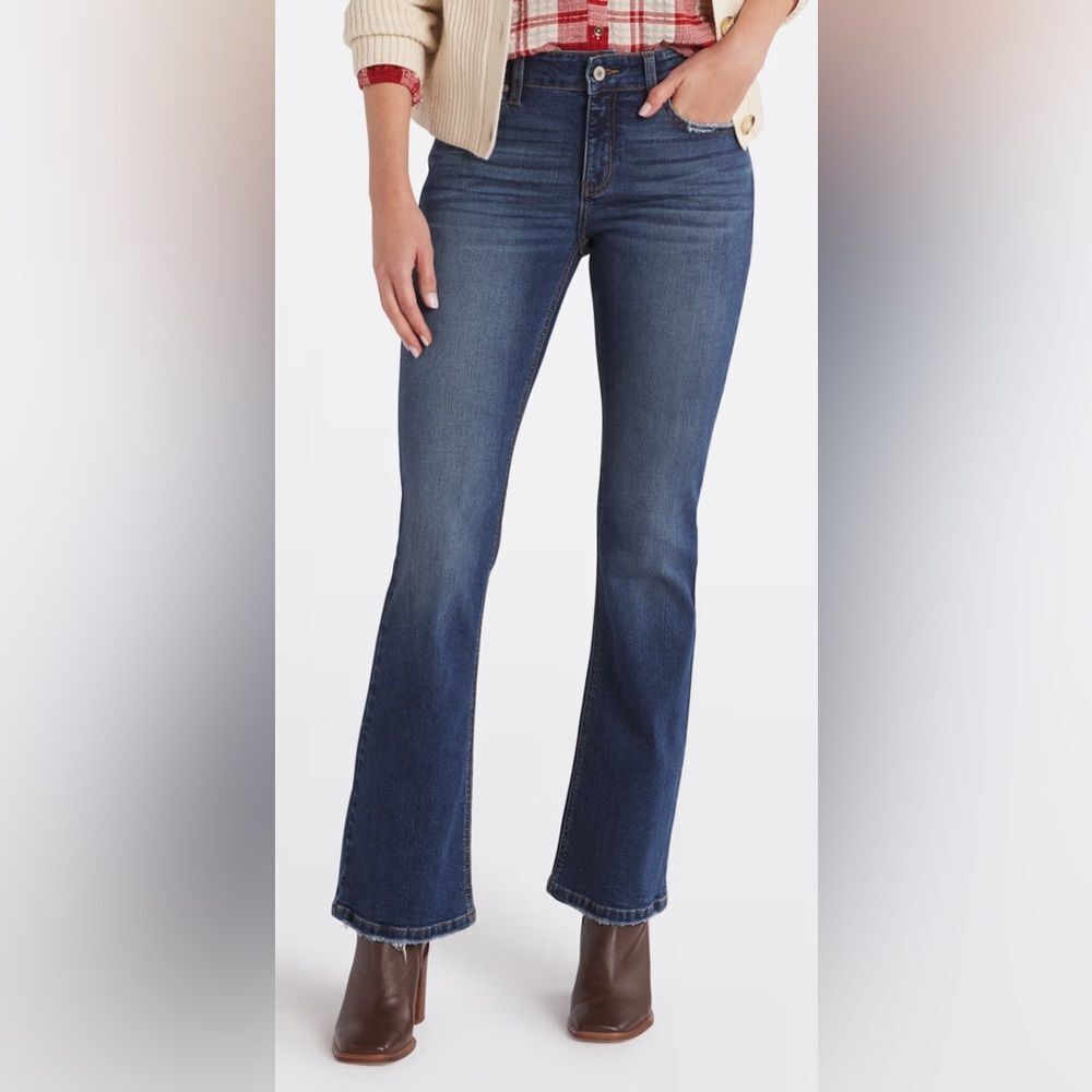 KAN CAN Ivy Mid Rise Bootcut Jean Blue 12 NWT STITCH FIX